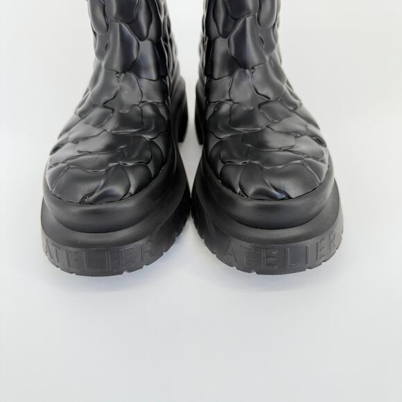 Valentino Garavani Rain Boots Floral Flower Platform Italy Chunky EU 39 US 8.5 - Picture 7 of 13